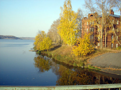 Волга, набережная города